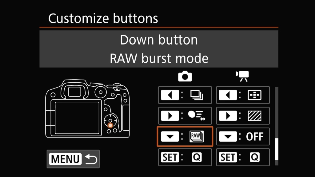 Raw Burst Mode